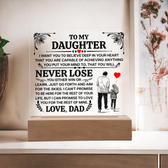 To My Daughter Promise – Acrylic Square